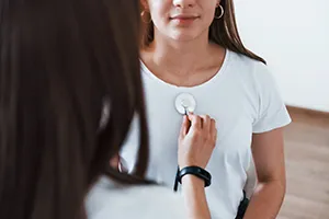 Professional diagnostic care for patients at our healthcare clinic.